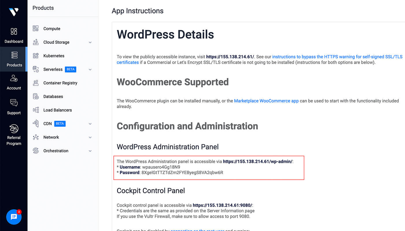 Vultr WordPress主机应用 - 图1