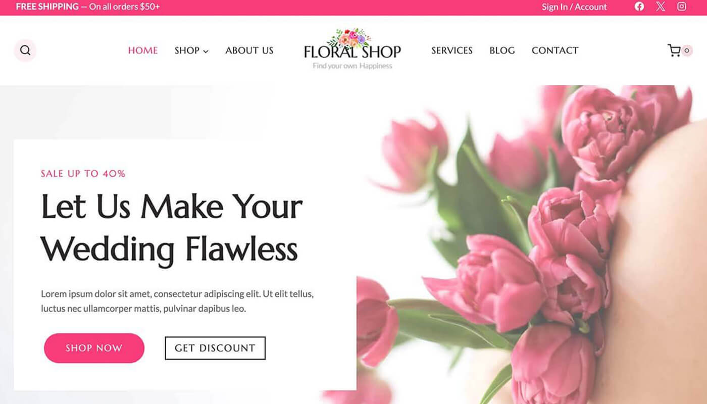 Floral-Shop电商型主题