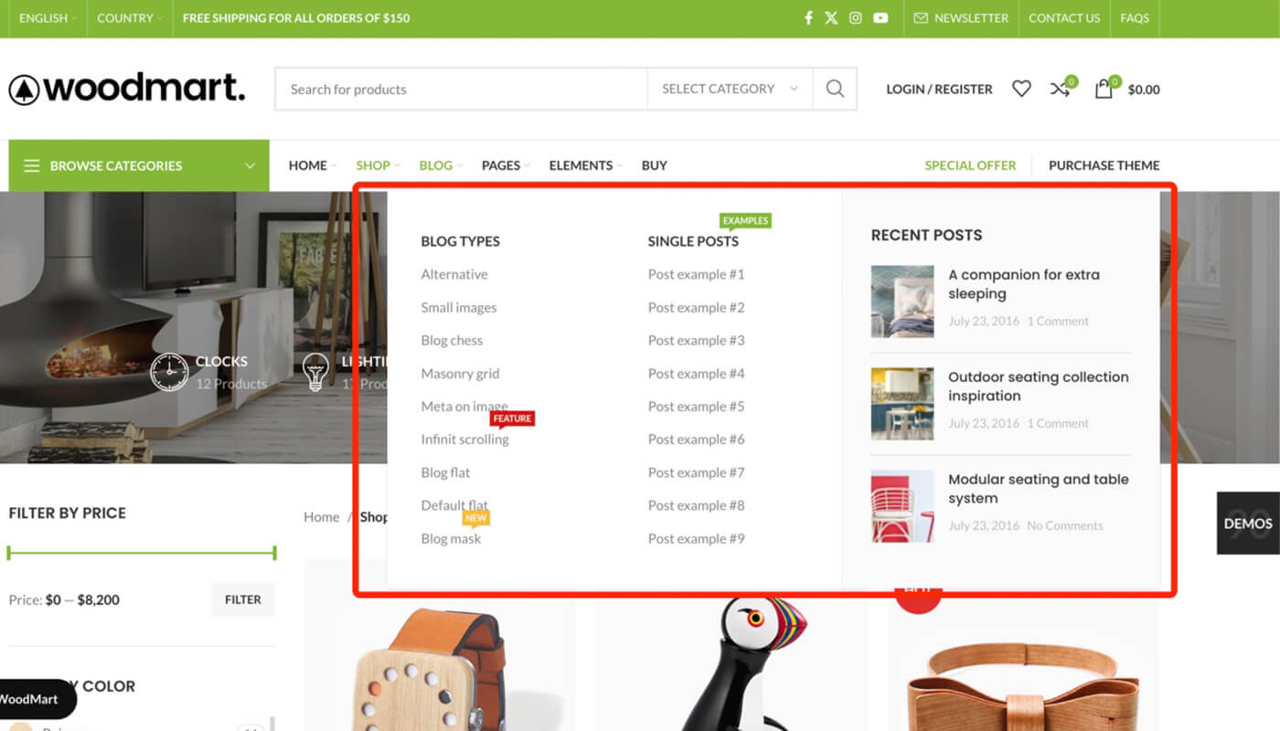 WordPress Mega Menu 超级菜单