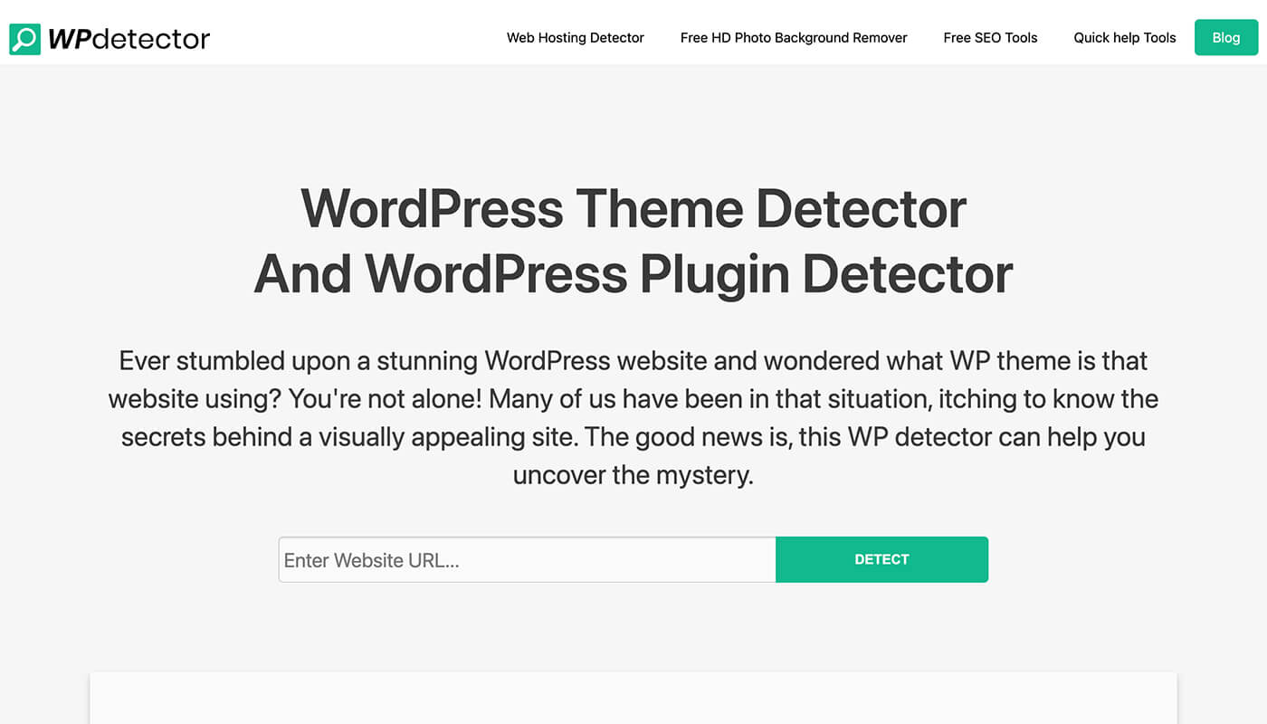 wpdetector检测是不是WordPress建站