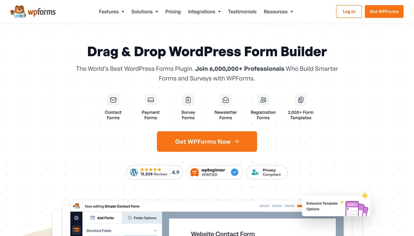 WPForm 表单插件
